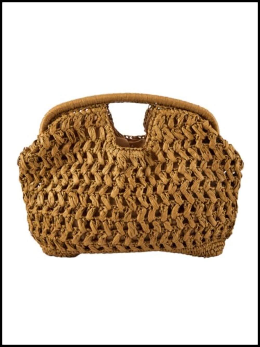 Handwoven Straw Clutch Bag Summer Woven Purse Beach Dumpling Clip Handbag